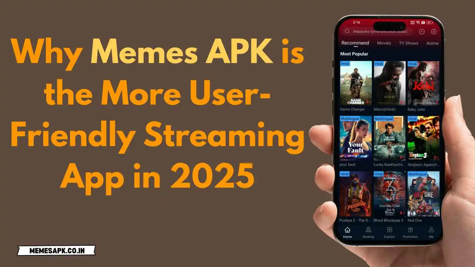 Why Memes APK is the More User-Friendly Streaming App